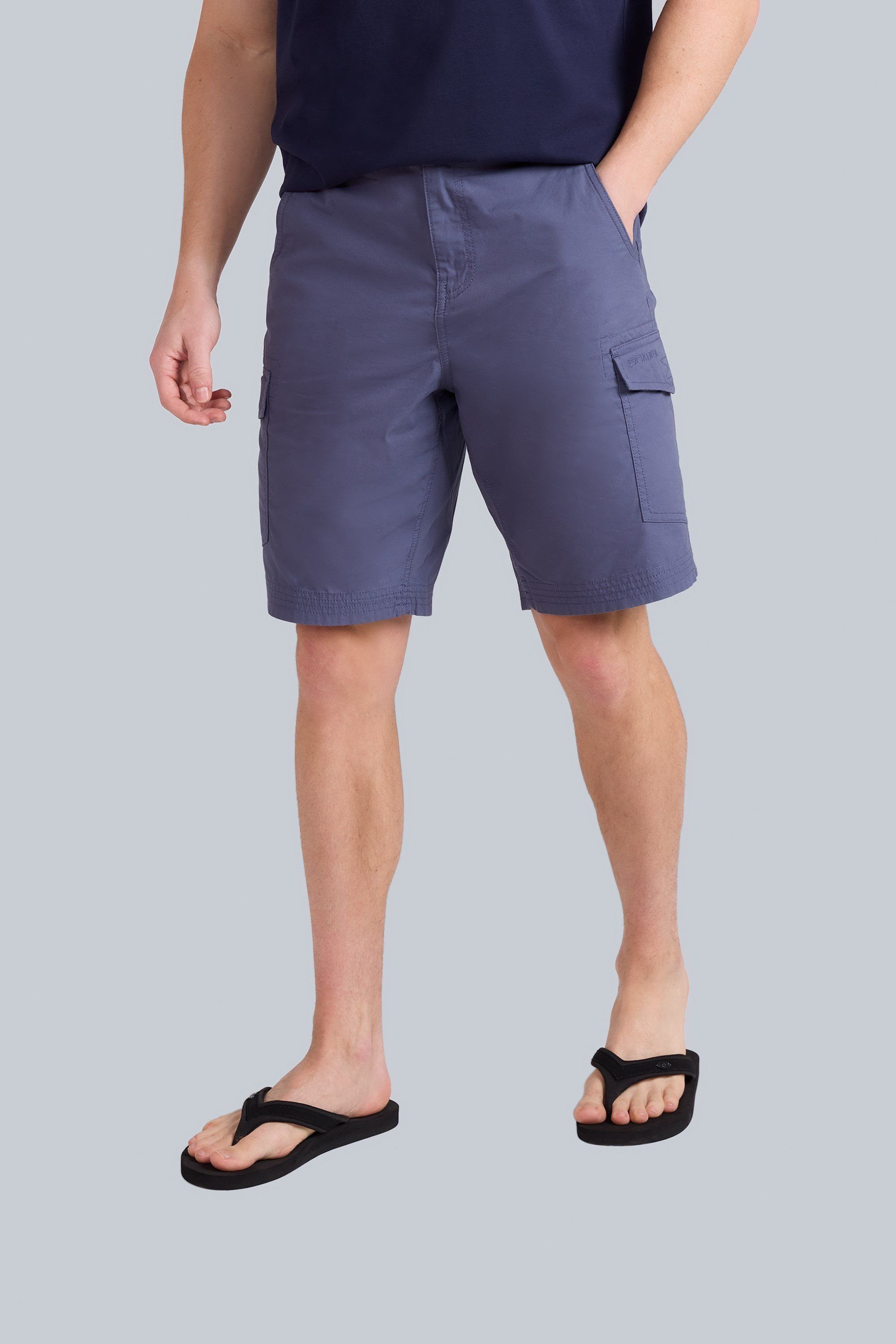 Animal Animal Men's 'Atlantis' Cotton Cargo Shorts Casual Multi Pocket Stylish Half Pants in Blue - 1
