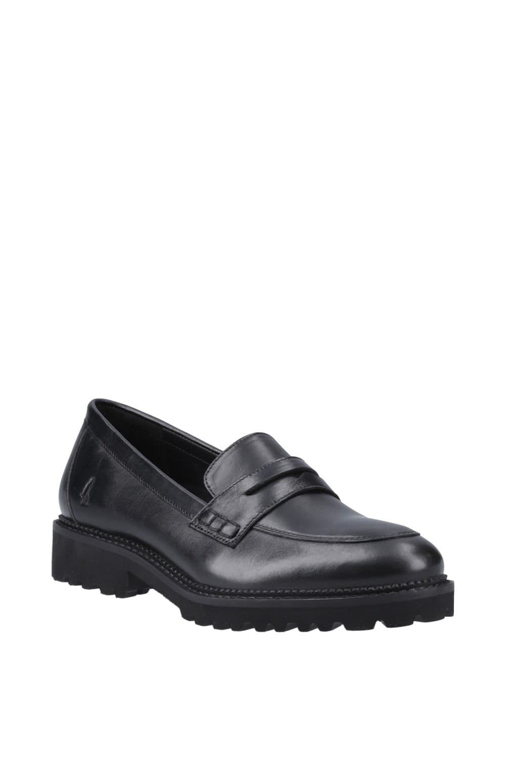 Hush Puppies Hush Puppies Black Leather Loafer for Women