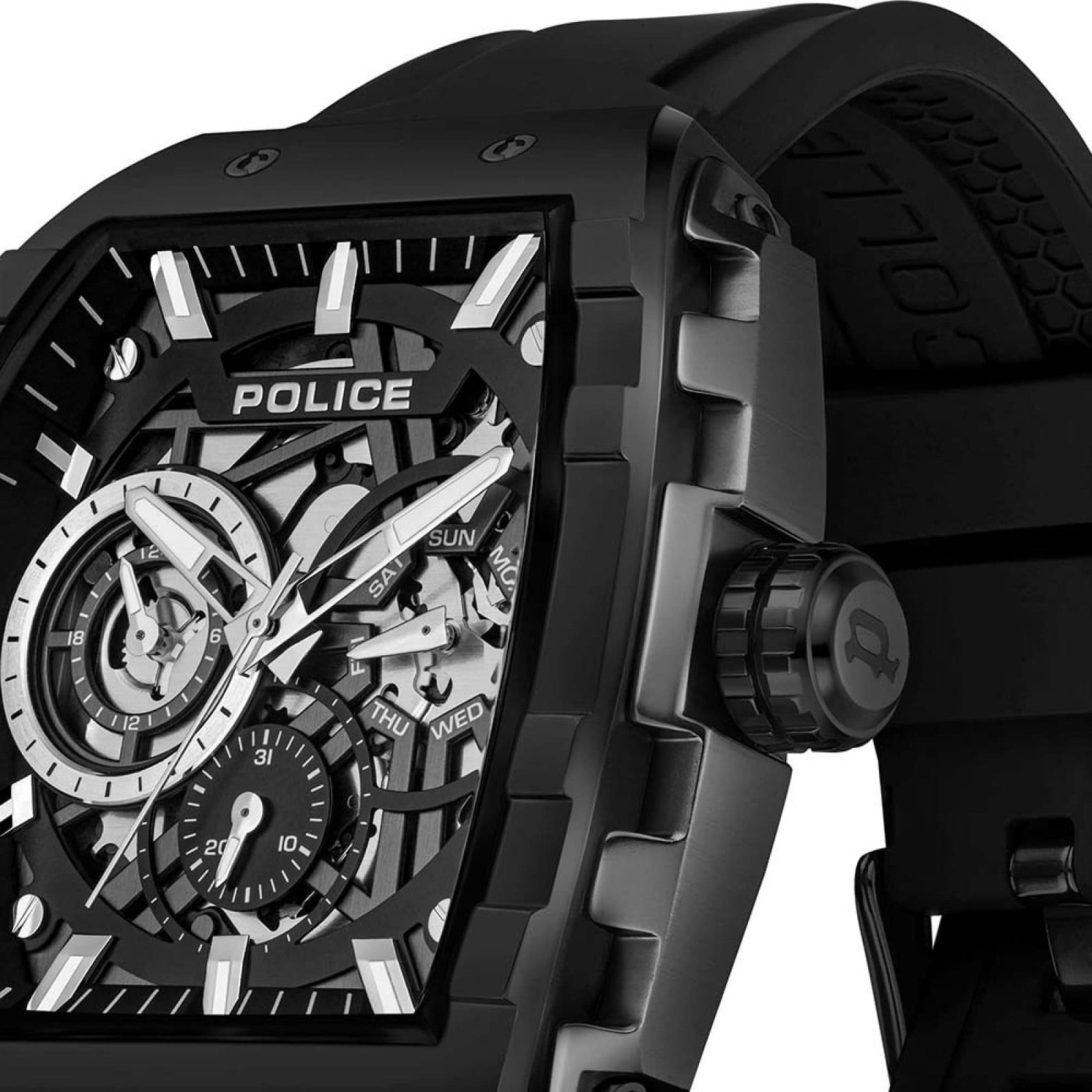 Police Police Men's PEWGQ0063001 Extreme 49mm Quartz Watch in Black - 4