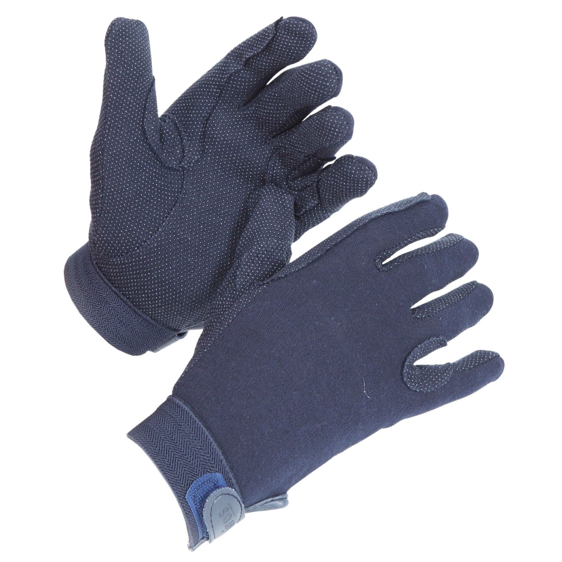 Shires Shires Navy Men's Newbury Gloves in Cotton