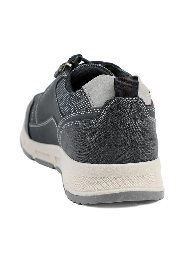 Pavers Pavers Men's Wide Fit Lace Up Shoes With Grip Sole in Black - 3