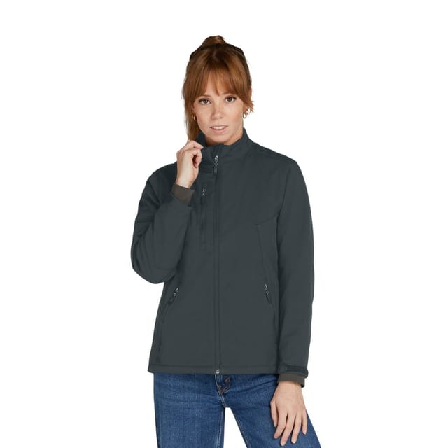 SG SG Women's Signature Tagless Soft Shell Jacket in Charcoal - 2