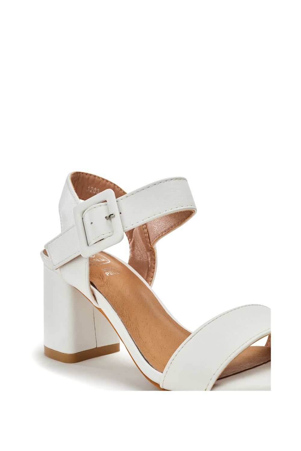 b.soleful b.soleful Women's 'Sevina' Porvair Sandals in White - 3