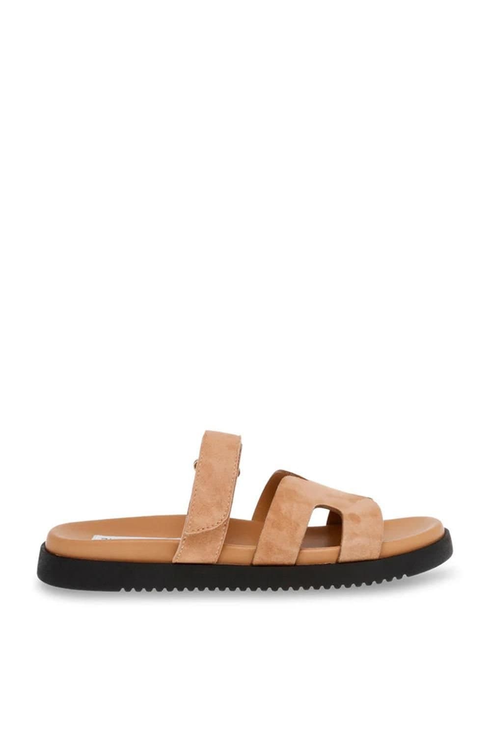 Steve Madden STEVE MADDEN Women's 'Missile E 295' Suede Sandals in Beige
