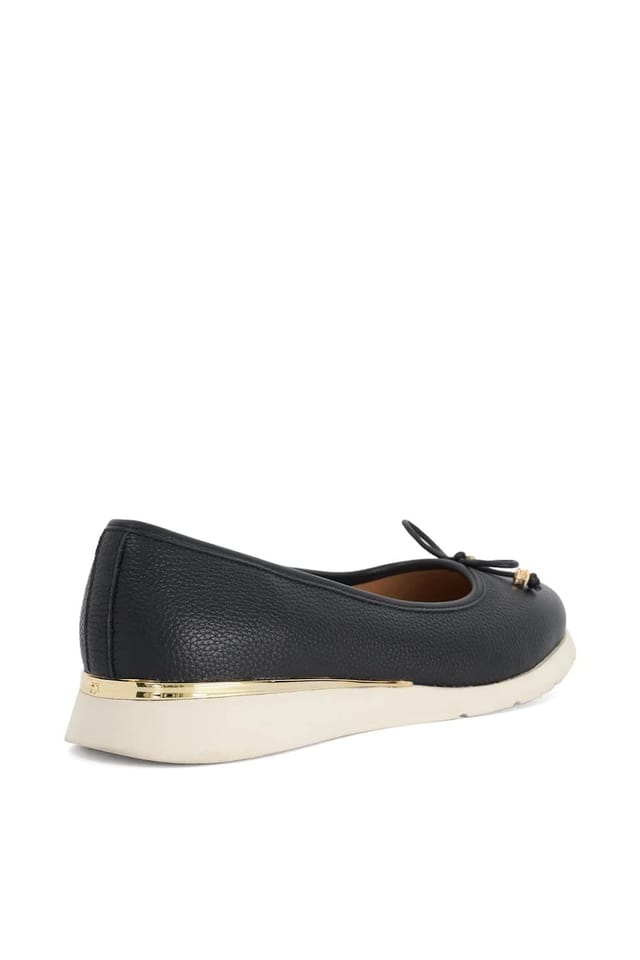 Dune London Dune London Women's 'Highline' Leather Ballet Pumps in Black - 3
