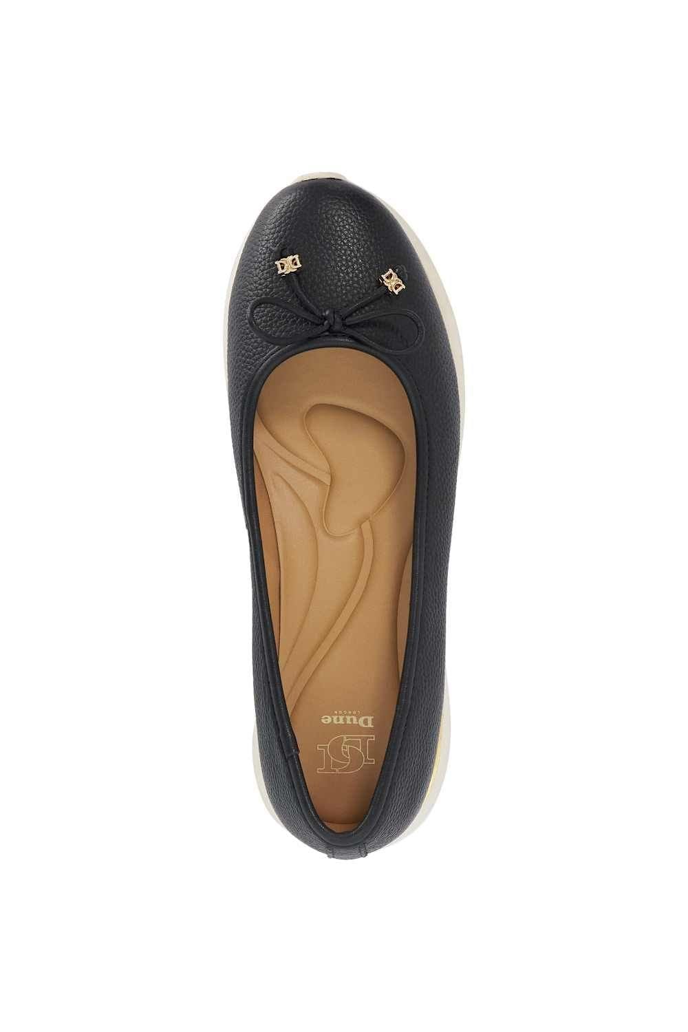 Dune London Dune London Women's 'Highline' Leather Ballet Pumps in Black - 4