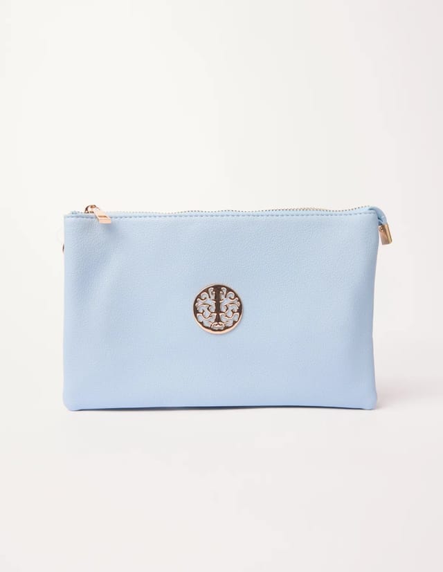 Blue Vanilla Clutch With Detachable Strap - 2