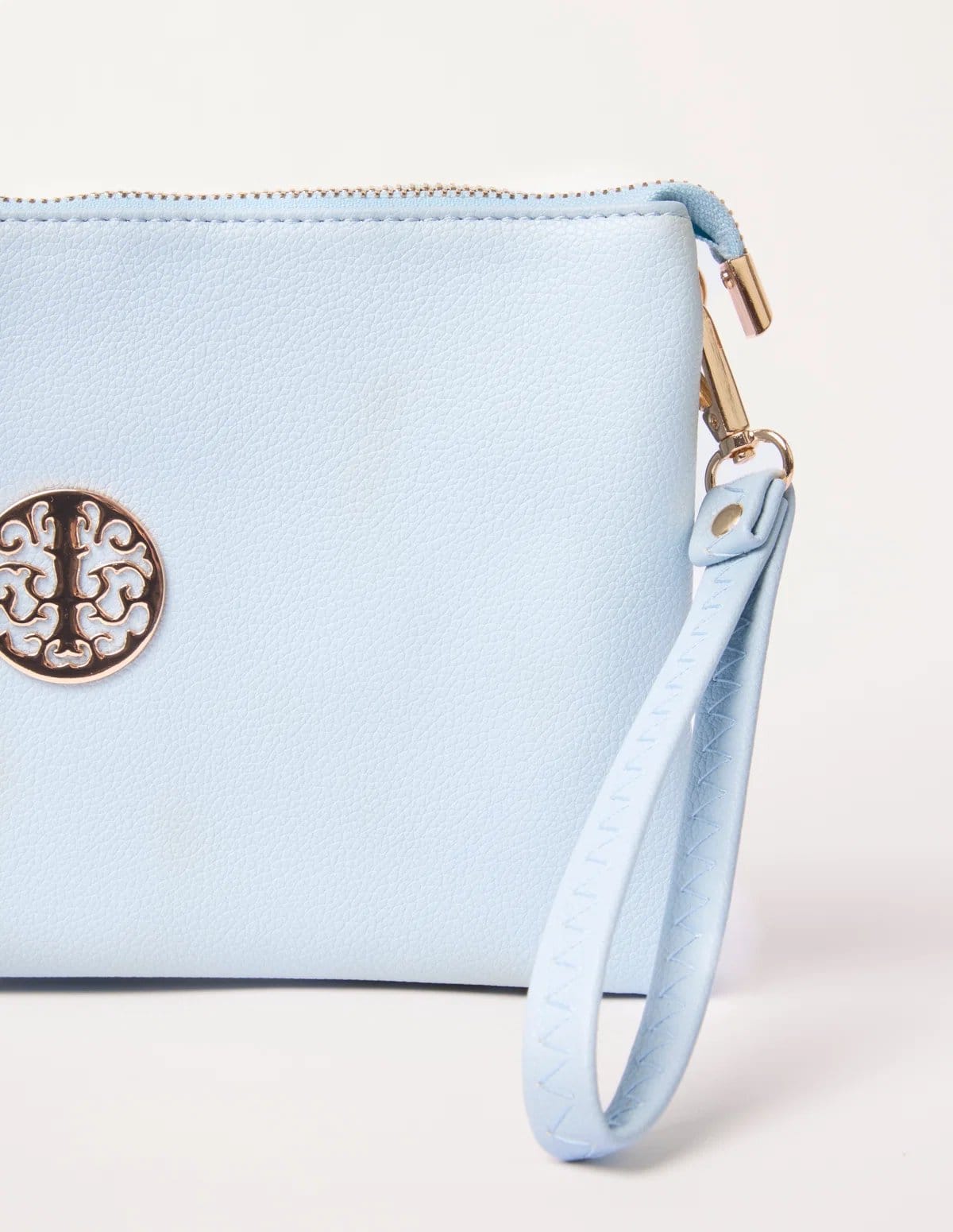 Blue Vanilla Clutch With Detachable Strap - 4
