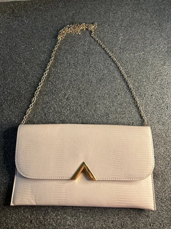 New Look Pink Handbag with Chain Handle