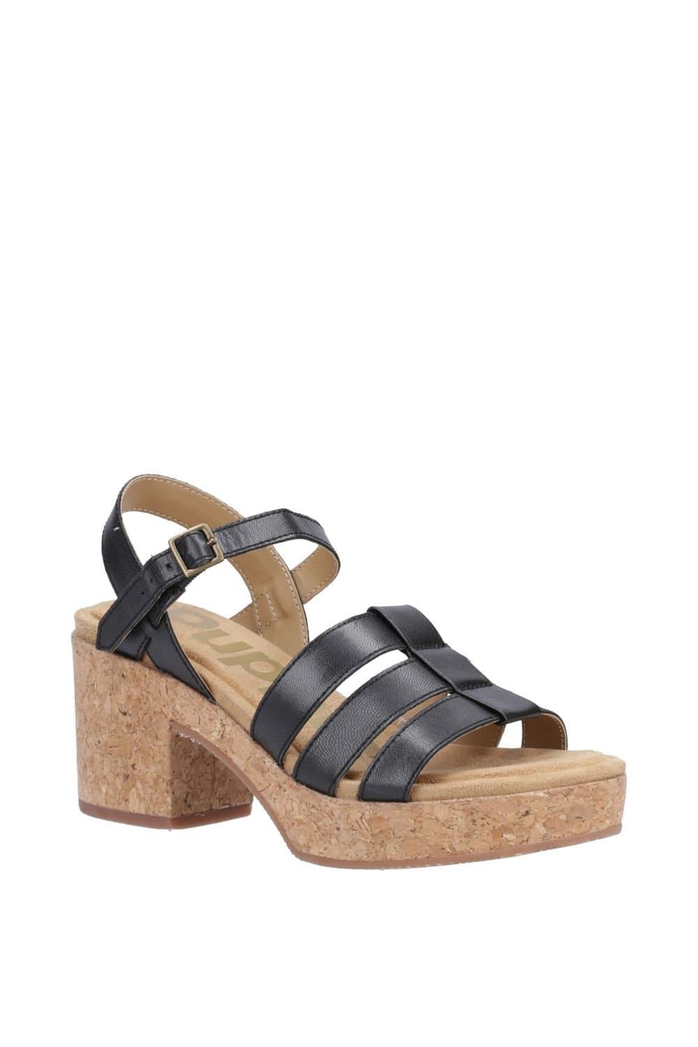 Hush Puppies Hush Puppies Black Fisherman Heeled Sandals