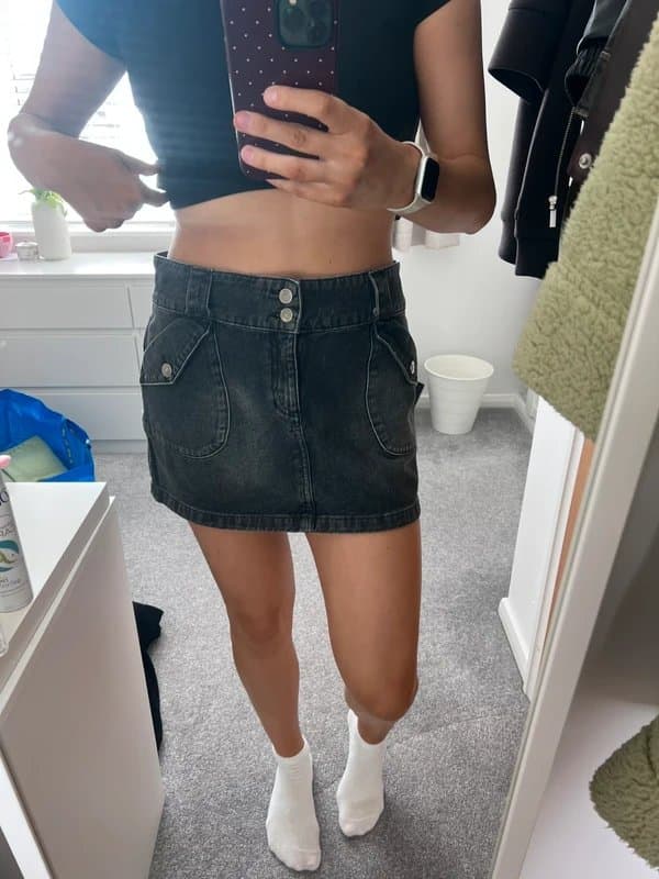 ASOS Design ASOS design denim mini skirt