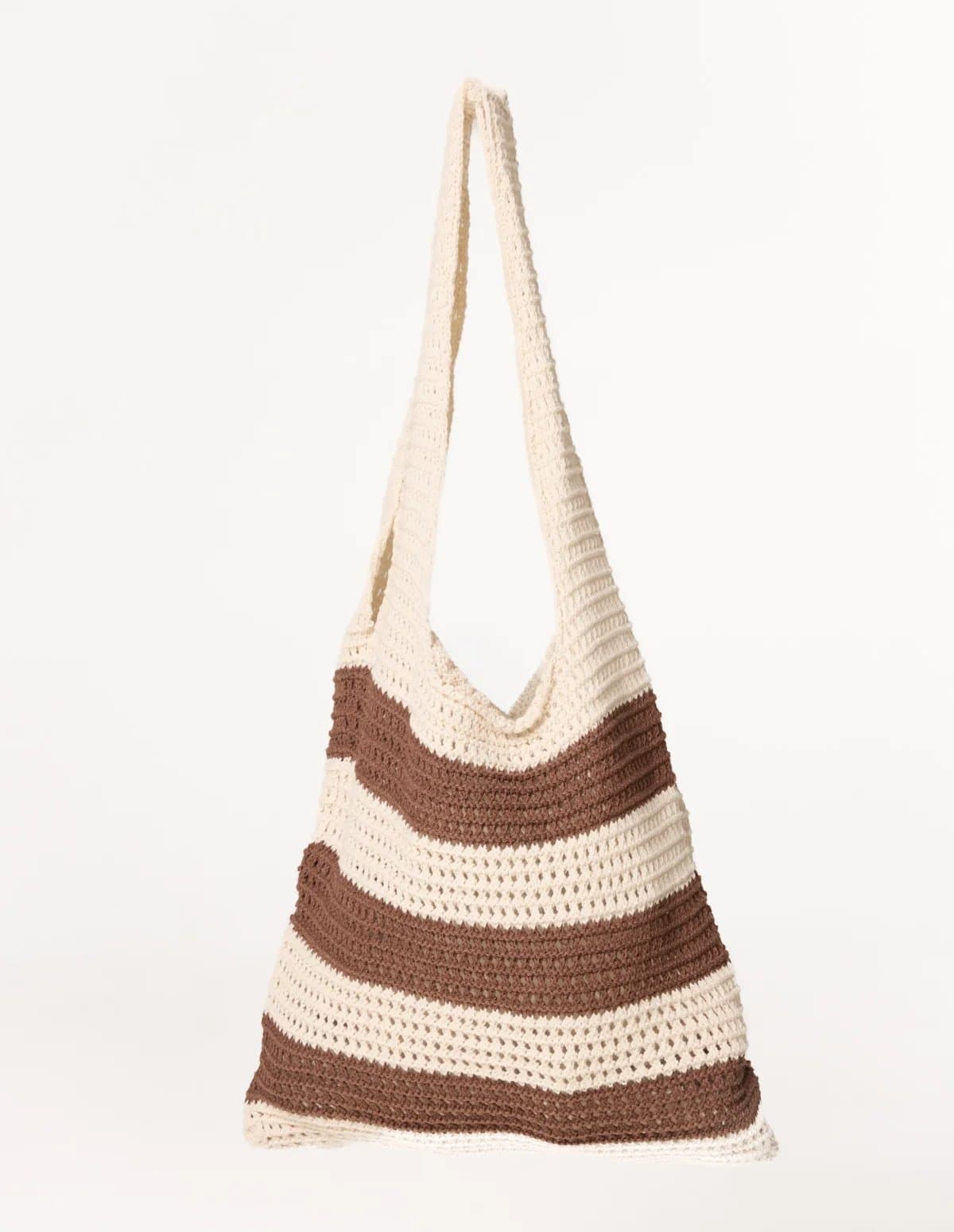 Blue Vanilla Crochet Stripe Bag