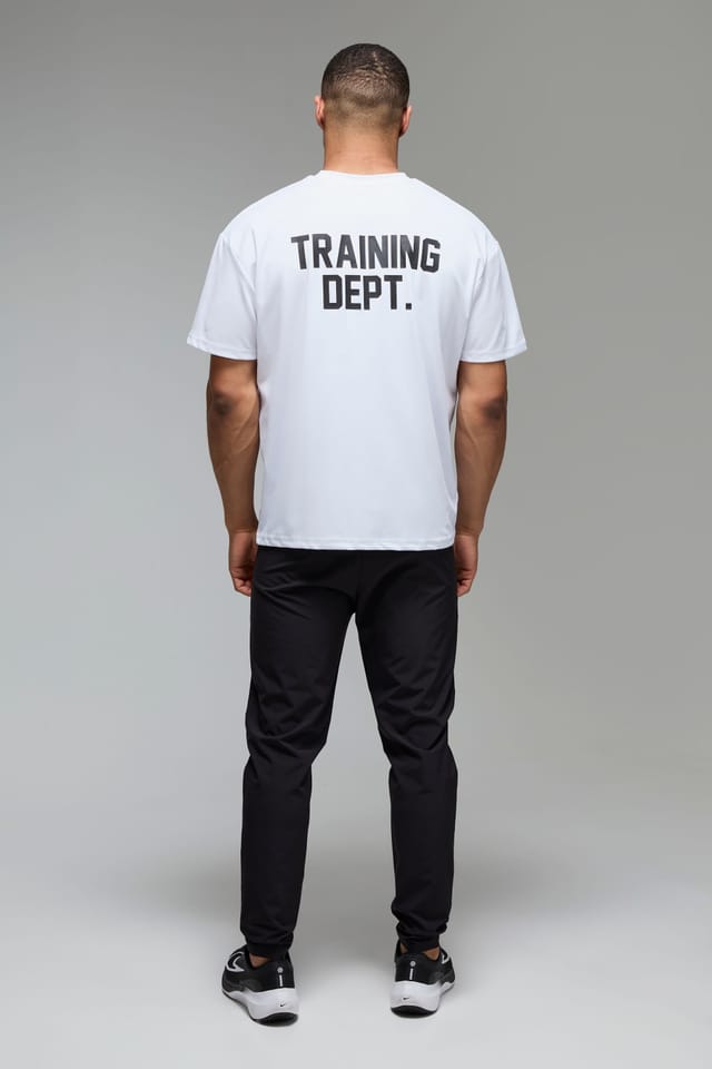 Training Dept. Training Dept. Men's Training Dept Performance Oversized Gym T-shirt in White - 2