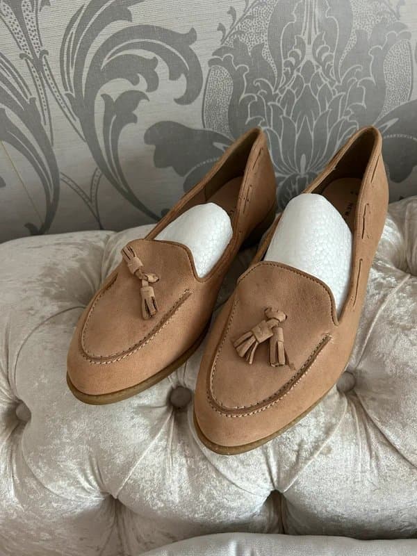 New Look Beige leather loafers