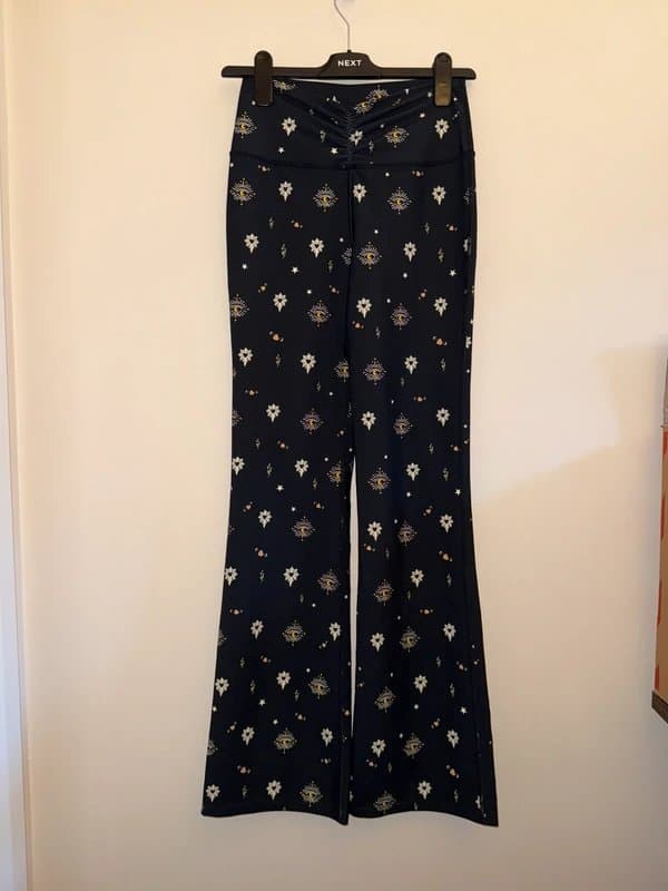 Never Fully Dressed Never Fully Dressed Snake Moon Ruched Waist Flared Leggings Size 12 Sample