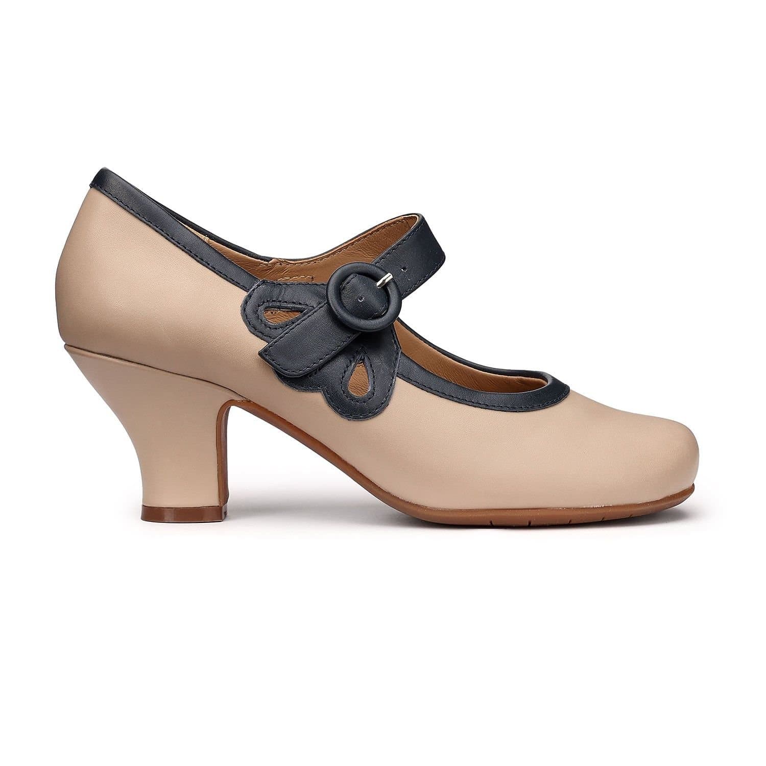 Hotter Hotter Women's 'Broadway' Vintage Heels in Beige