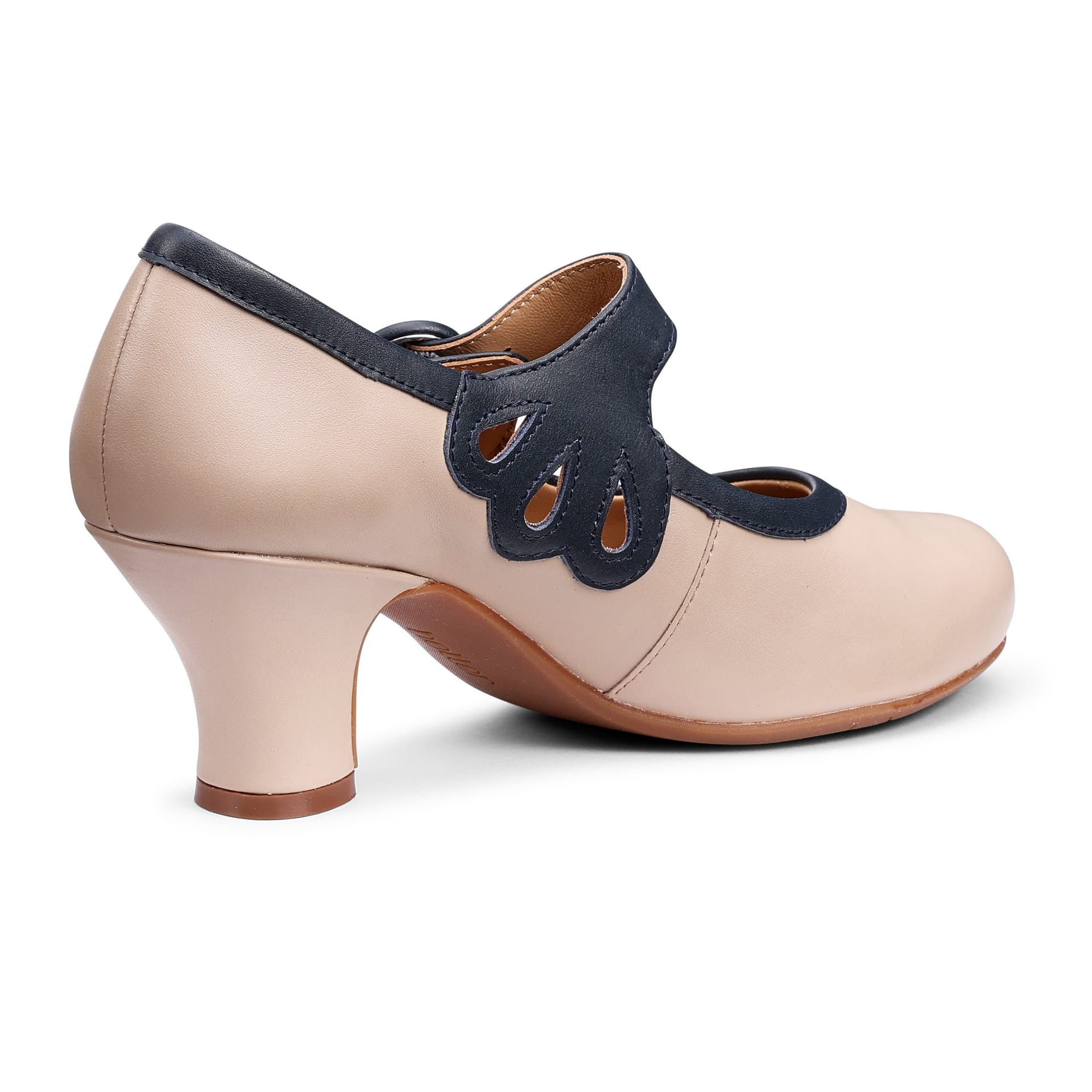 Hotter Hotter Women's 'Broadway' Vintage Heels in Beige - 4