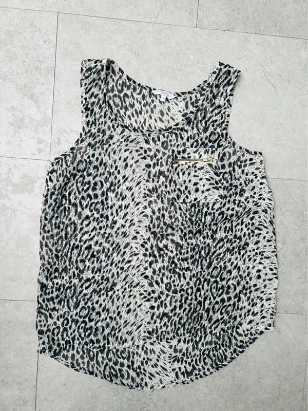 New Look New look chiffon cami blouse leopard print size 12