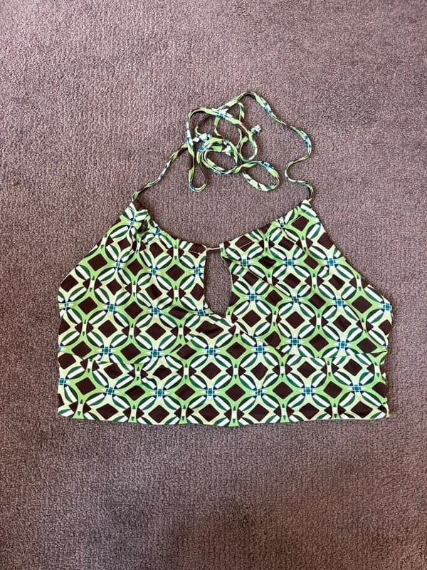 Bershka Bershka pattern mini halter top