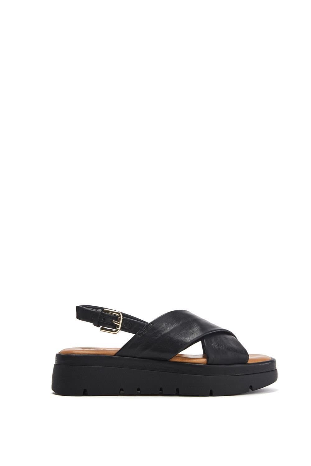 Moda In Pelle Moda In Pelle Women's 'Nettina' Leather Flatforms in Black