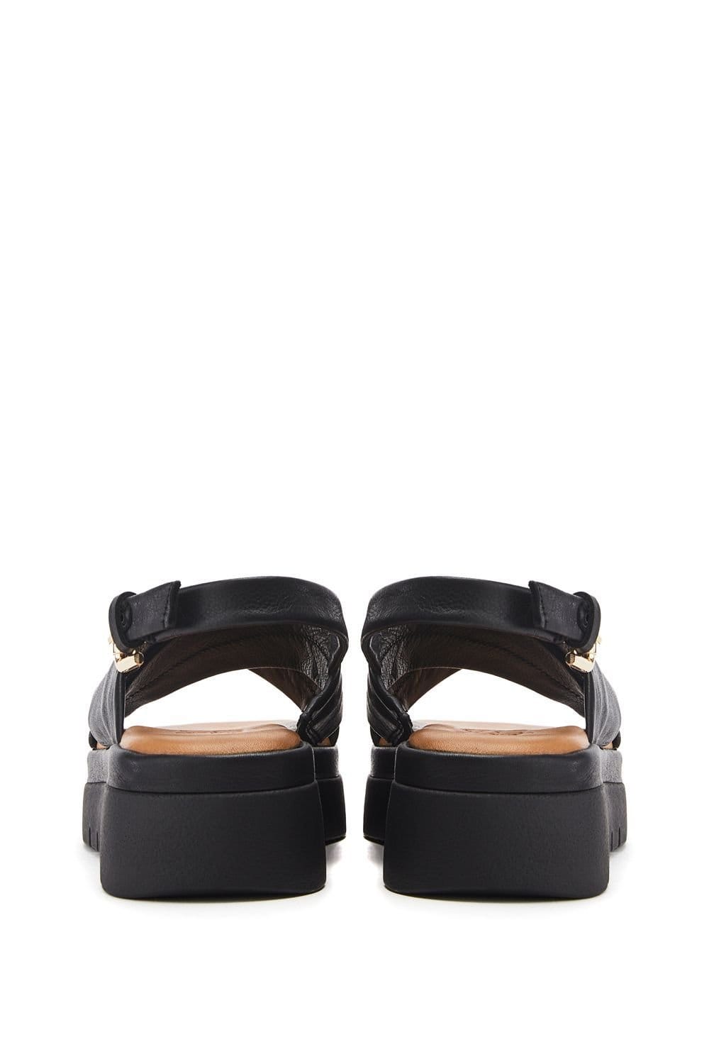 Moda in Pelle Moda In Pelle Women's 'Nettina' Leather Flatforms in Black - 4