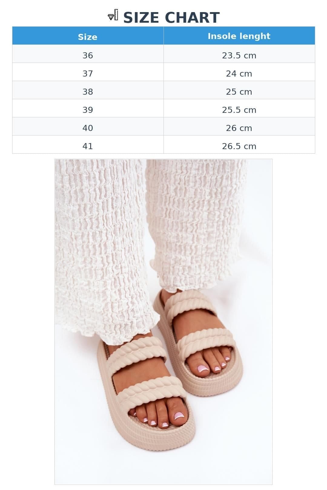 Love Lace Love Lace Women's Lightweight Foam Platform Flip Flops with Front Straps Comfort in Beige - 4