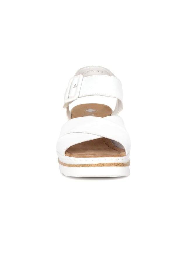 Rieker Rieker Women's 'Jamaica' Wedge Heel Sandals in White - 3