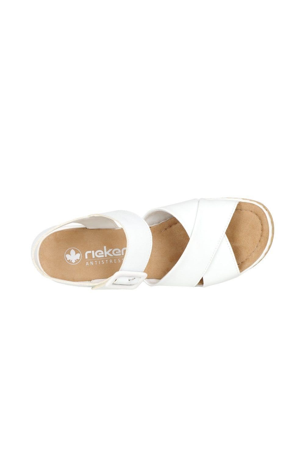 Rieker Rieker Women's 'Jamaica' Wedge Heel Sandals in White - 4
