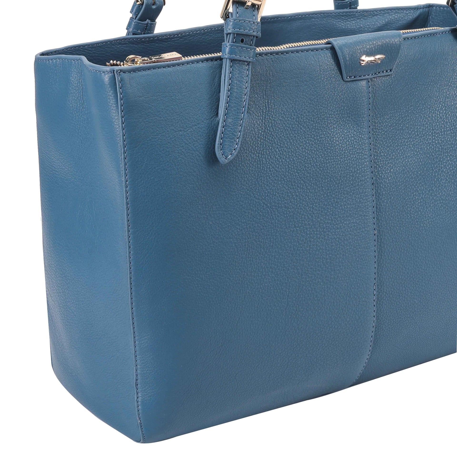 Paul Costelloe Paul Costelloe Women's Argo Leather Shoulder Bag in Dark Blue - 4