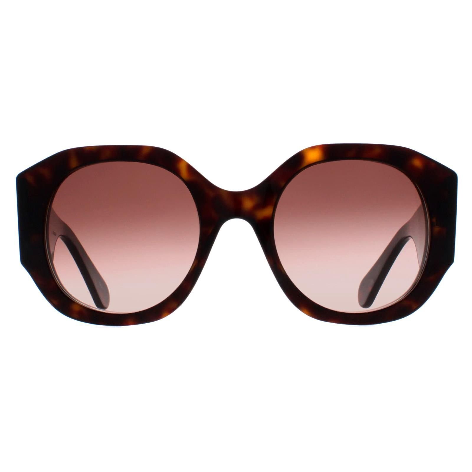 Chloé Chloé Women's Round Dark Havana Brown Gradient CH0234S - 1