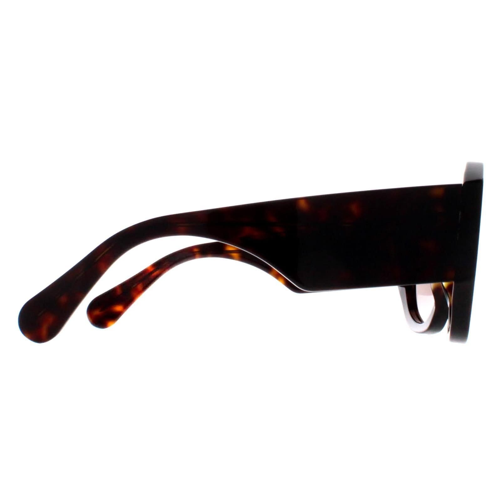 Chloé Chloé Women's Round Dark Havana Brown Gradient CH0234S - 4
