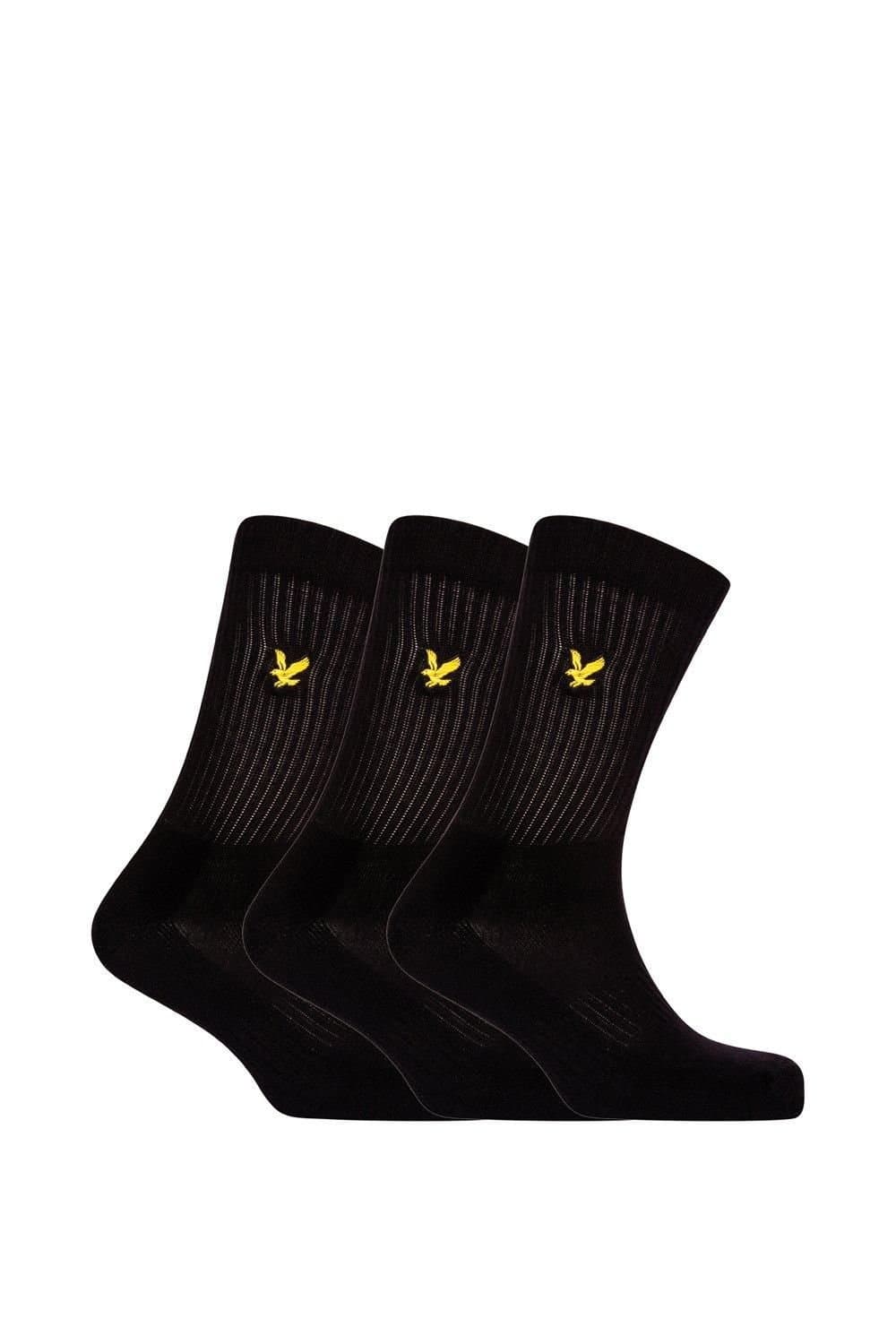 Lyle & Scott Lyle & Scott Men's Hamilton 3 Pack Socks Black