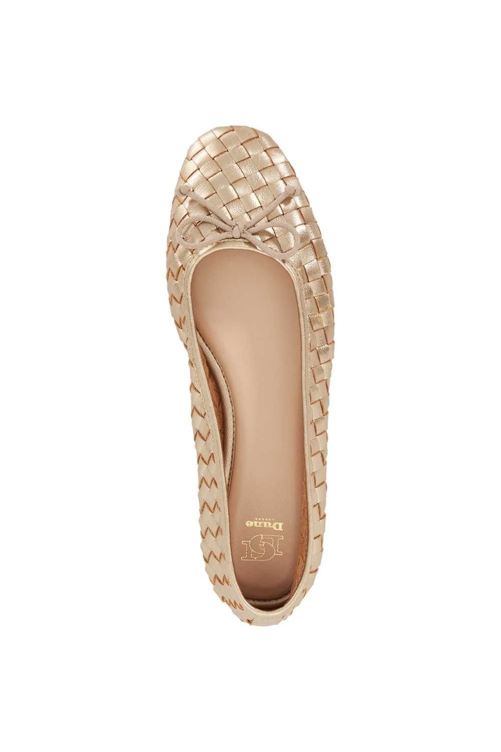 Dune London Dune London Women's 'Heat' Leather Ballet Pumps in Metallics - 4