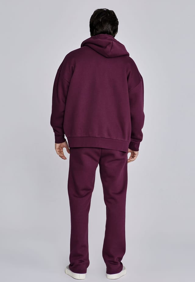 SikSilk SikSilk Men's Essentials Track Pants in Burgundy - 3