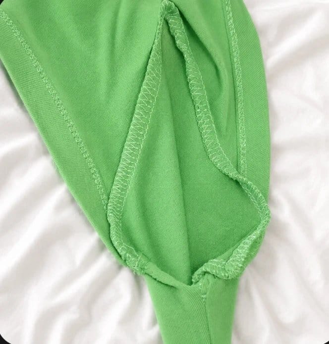 Bershka Neon Green 'Slay Everyday Era' Cropped T-Shirt Y2K
