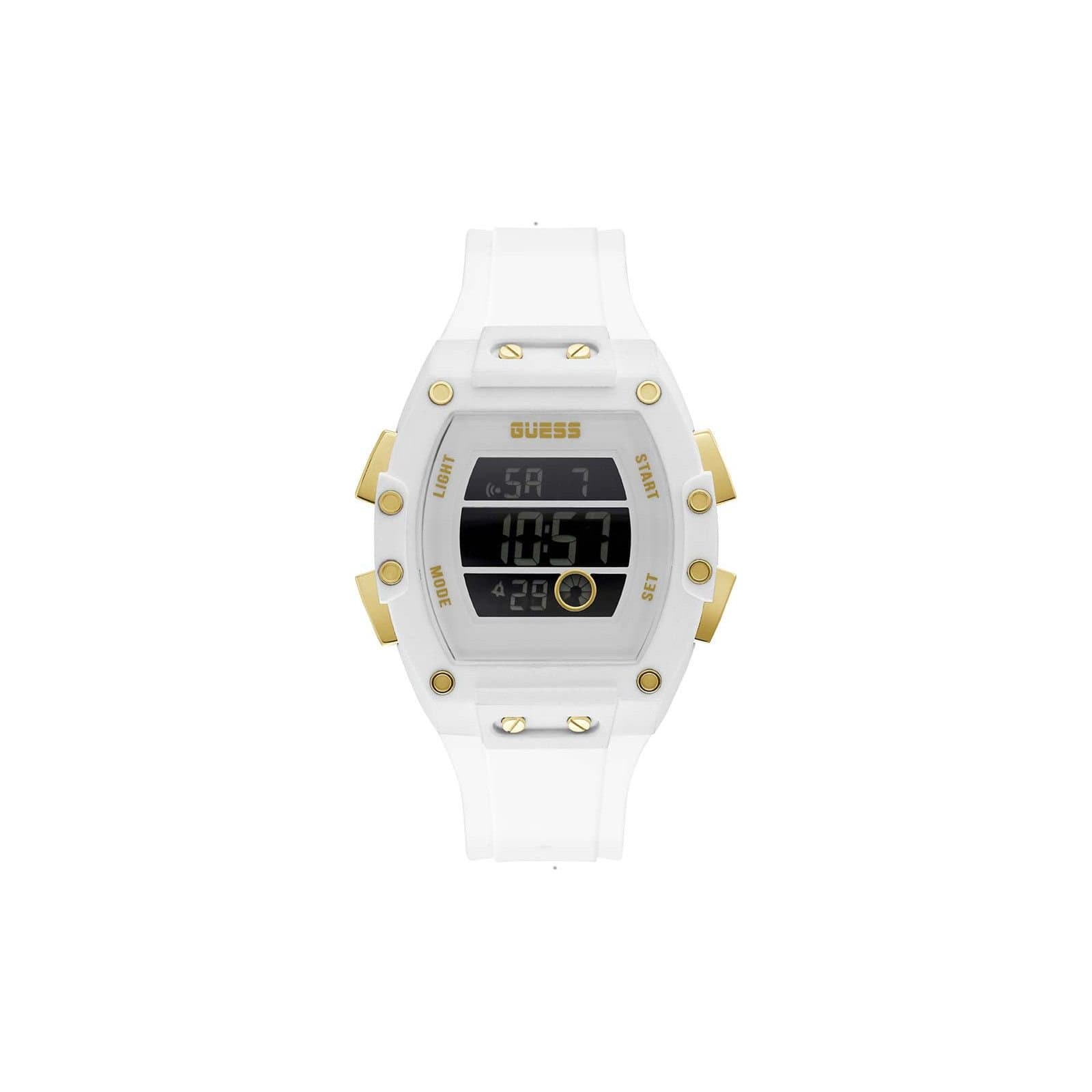 Guess Guess Men's GW0340G1 Phoenix 45mm Quartz Watch in White