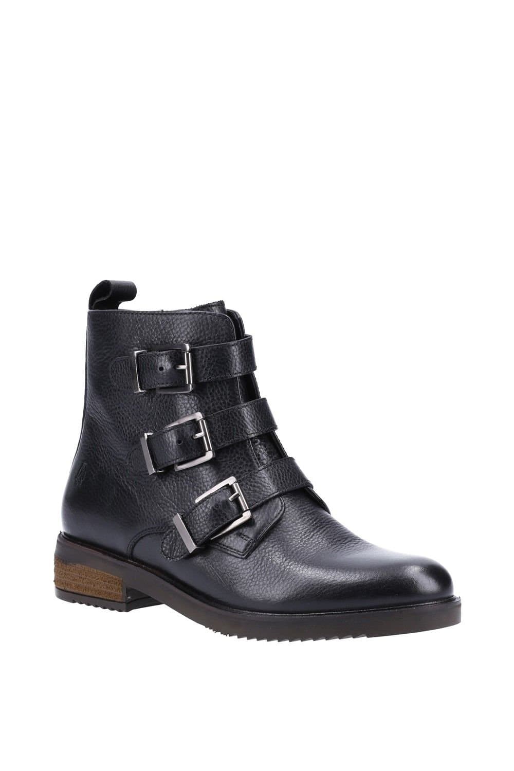Hush Puppies Hush Puppies Women's 'Pria' Leather Ankle Boots in Black