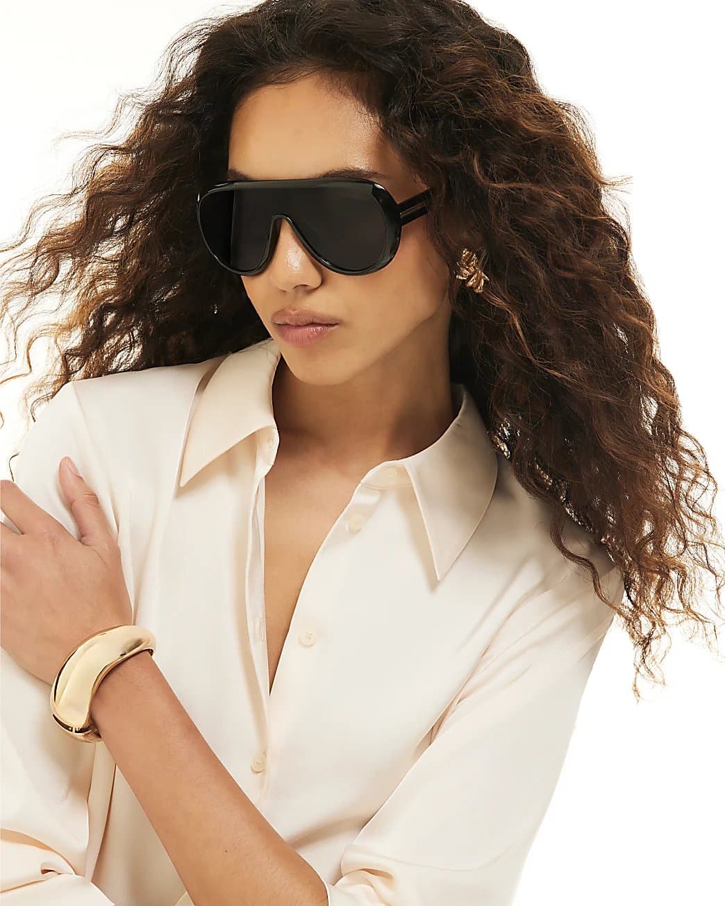 River Island River Island Womens Black Oversized Sunglasses