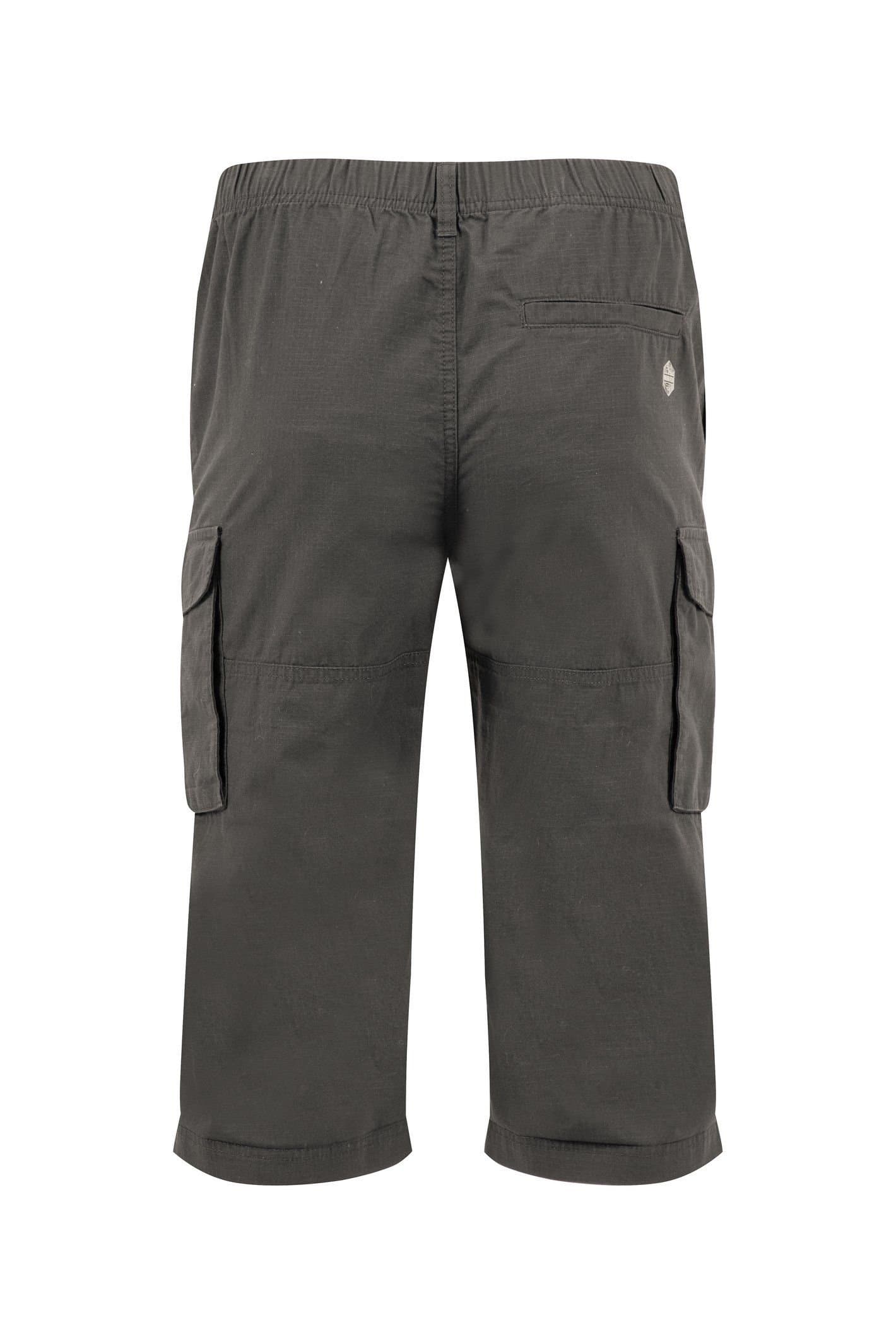 Weird Fish Weird Fish Men's Summersville 3/4 Length Ripstop Cargo Shorts in Dark Grey