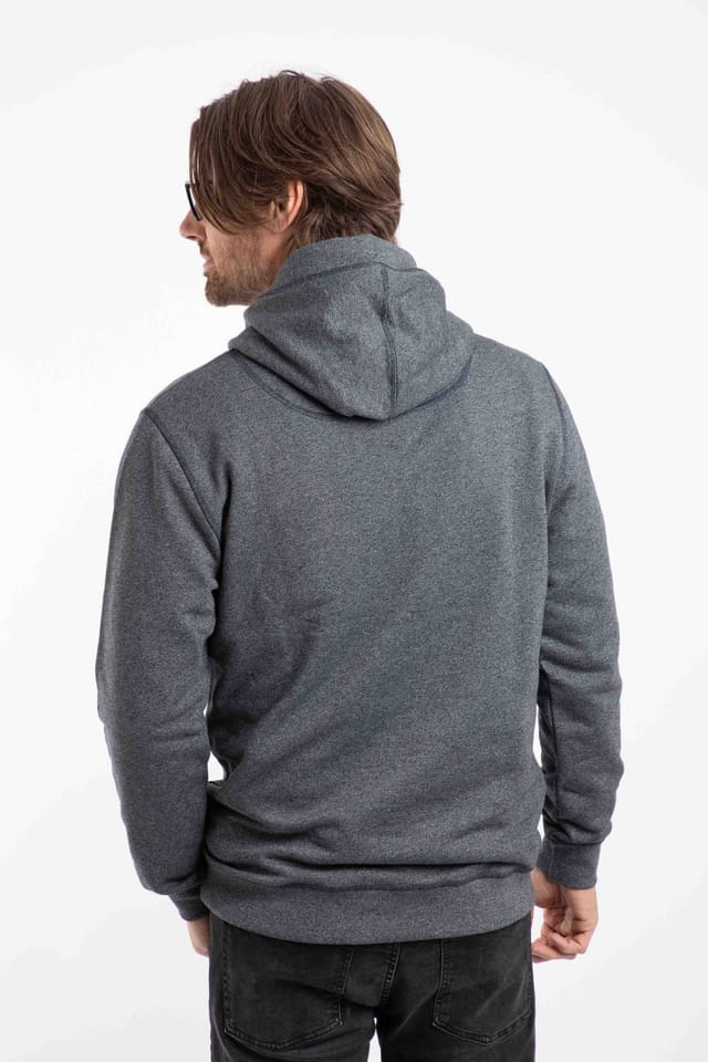 Weird Fish Weird Fish Men's Perranporth Embossed Grindle Hoodie in Black - 3