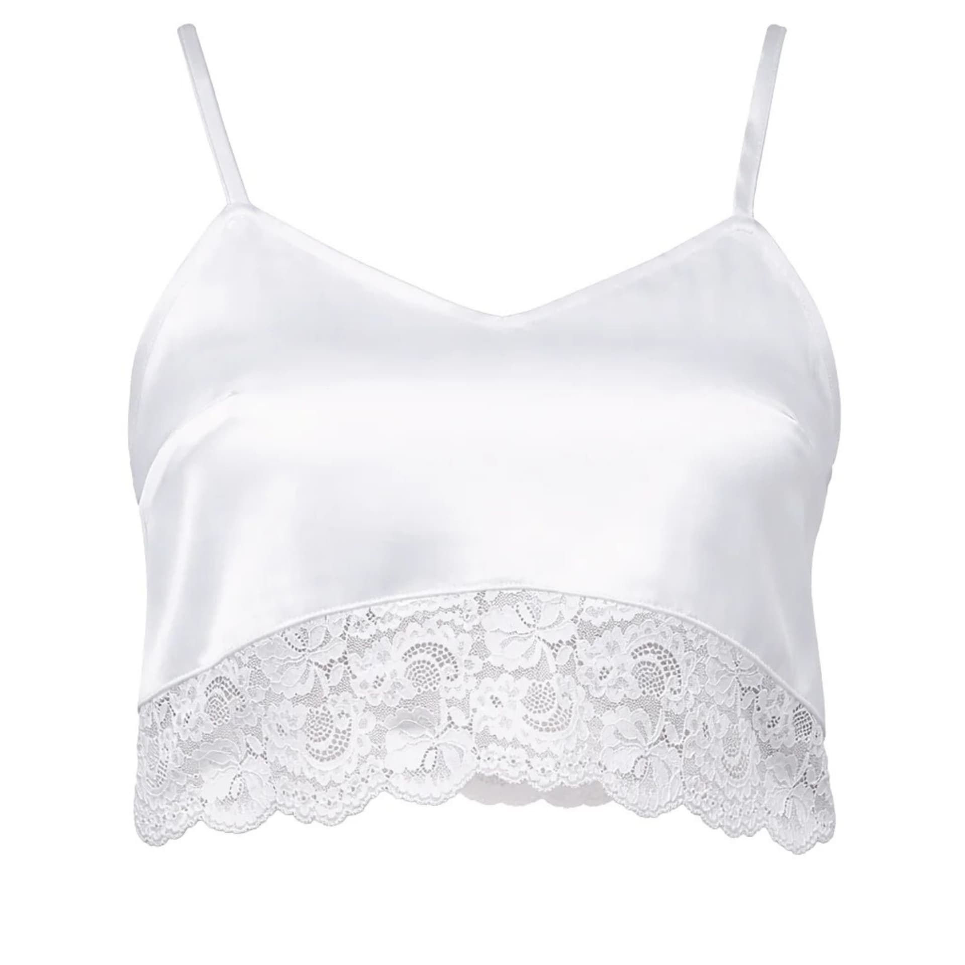 Zafur official Zafur Official Women's Half Cami In Snow White