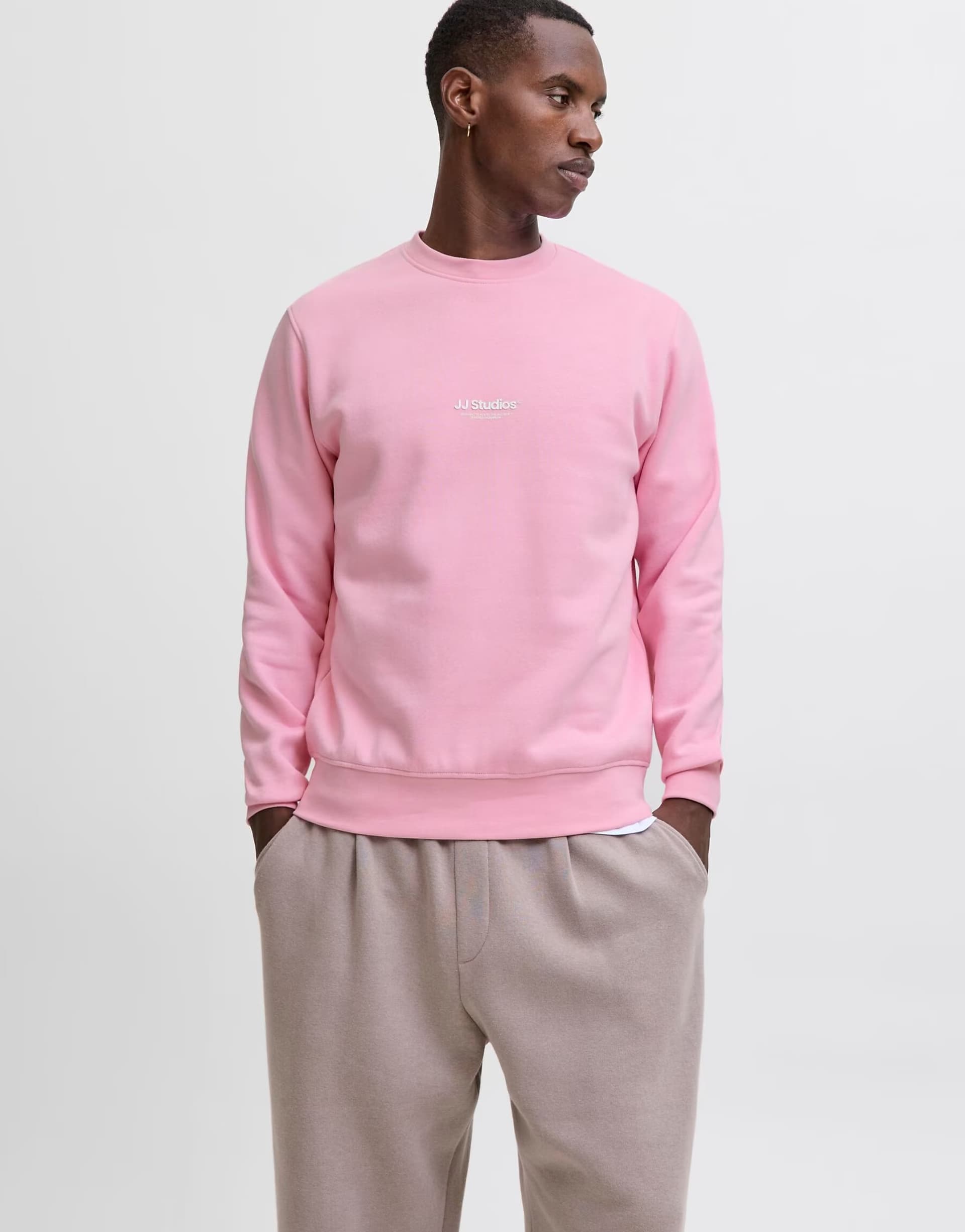 ASOS Jack & Jones Sweatshirts in prism pink