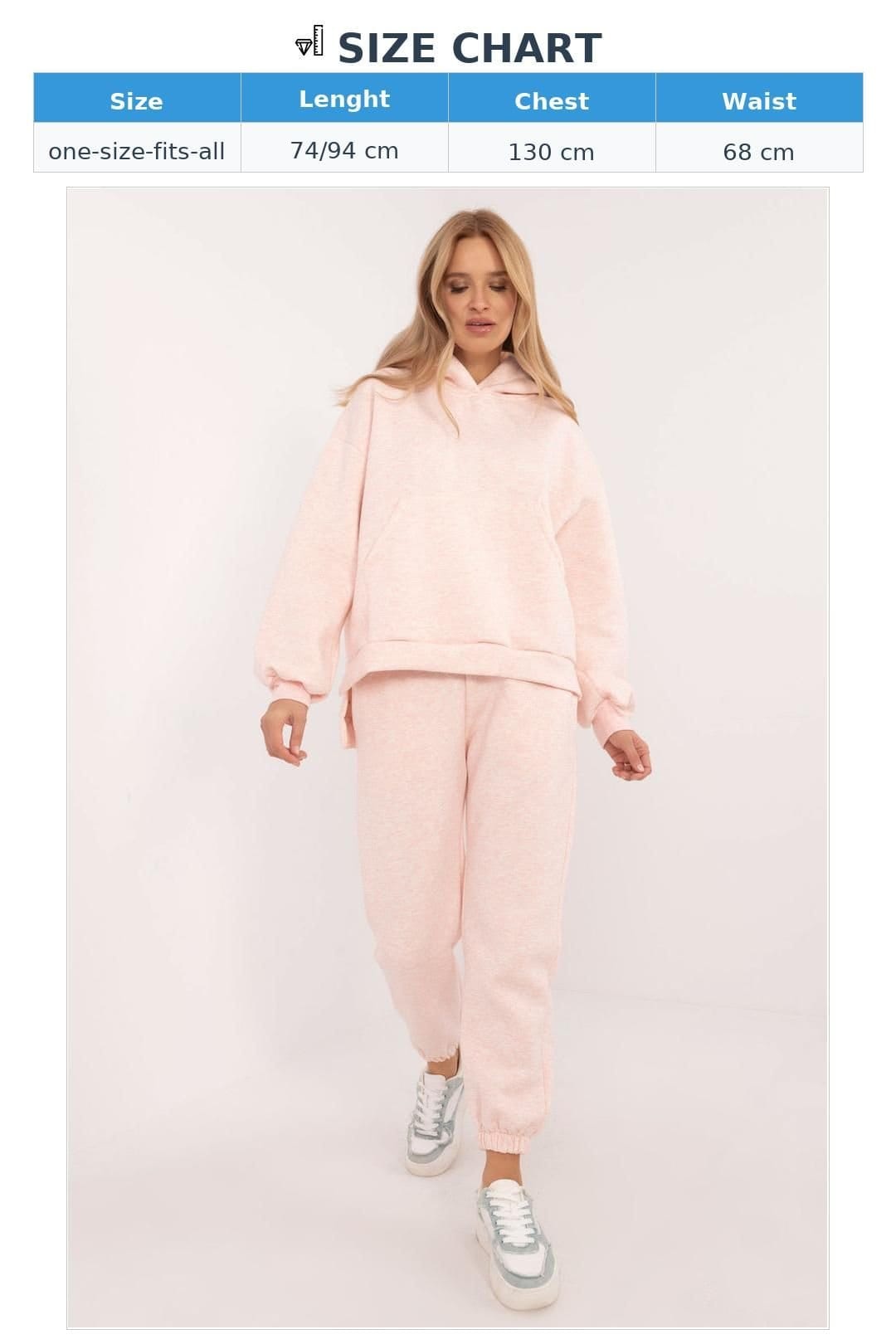 Love Lace Love Lace Women's Warm Hooded Sweatshirt & Jogger Set in Pink - 4