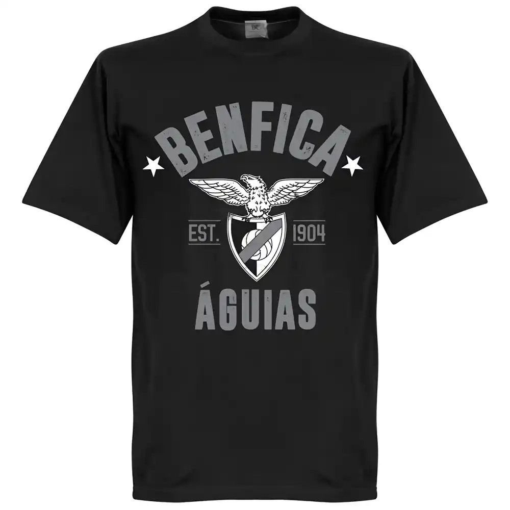 SL Benfica SL Benfica Men's Established T-Shirt in Black - 2