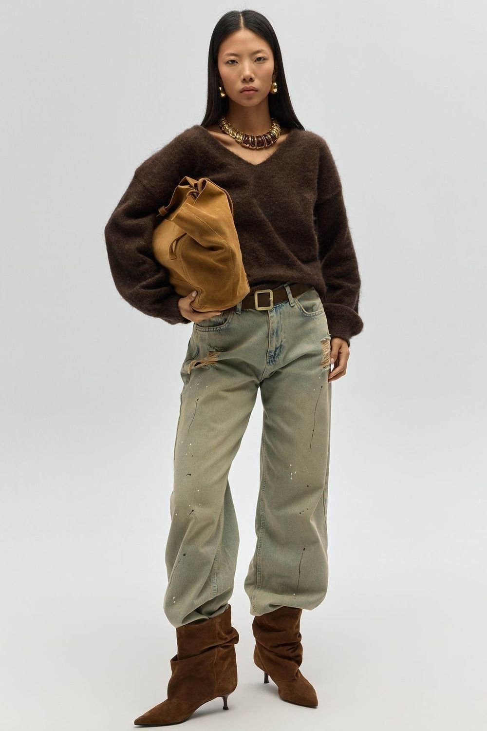 MAI STUDIOS CO. MAI STUDIOS CO. Women's Touch Jean in Pale Green - 2