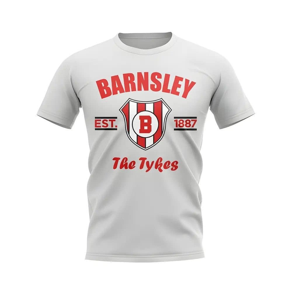 Barnsley Barnsley Men's Personalised Established Football T-Shirt in White