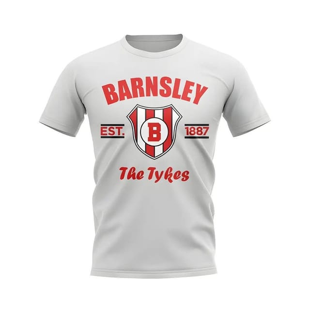 Barnsley Barnsley Men's Personalised Established Football T-Shirt in White - 2