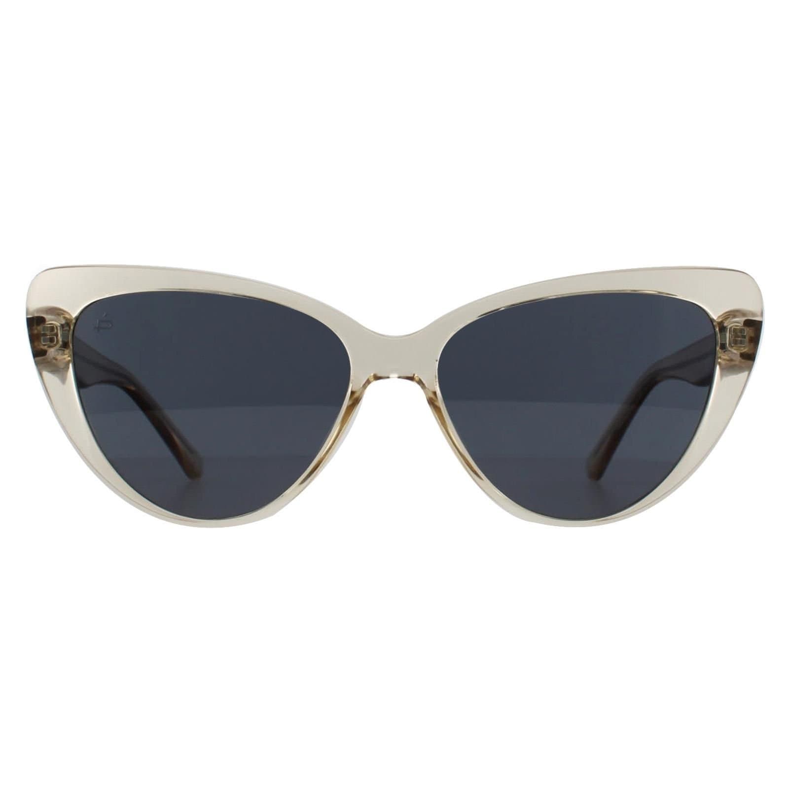 Prive Revaux Prive Revaux Champagne Grey Cat Eye Sunglasses in Beige
