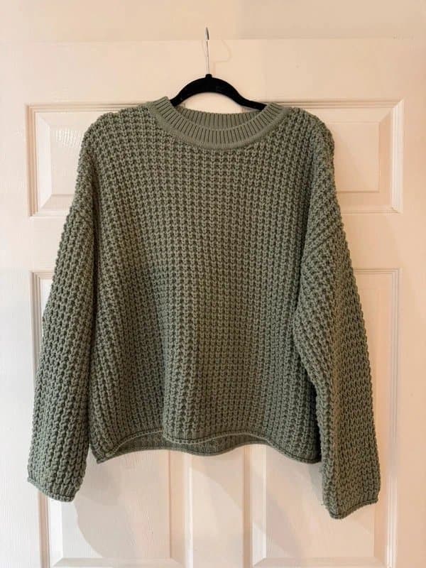 New Look New look khaki stitch jumper size large