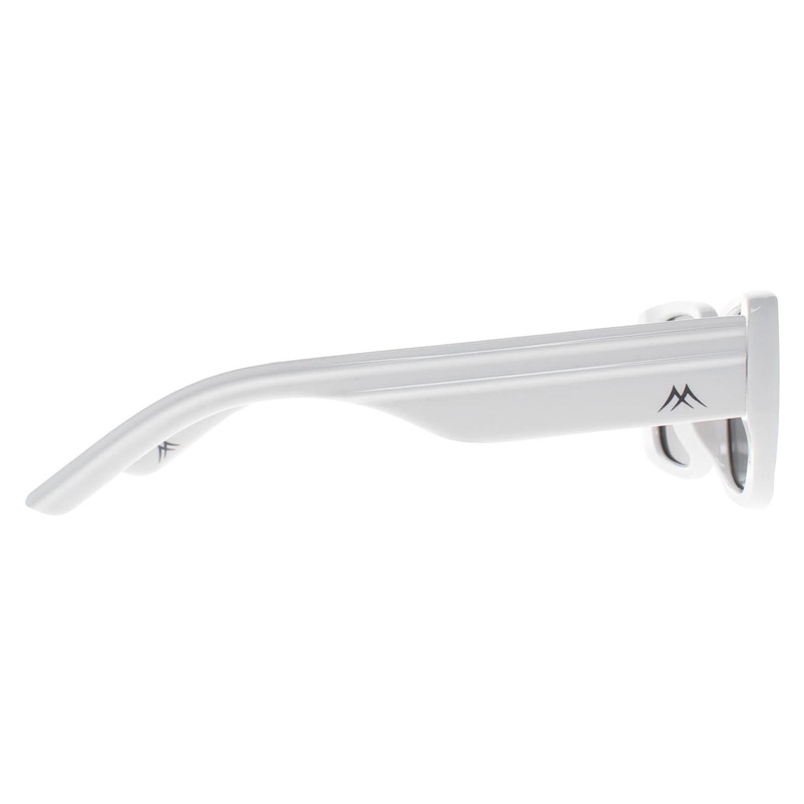 montana montana Women's Rectangle Shiny White Smoke Polarized MP194 - 4
